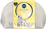 Набор NIVEA Q10 Elegance дневной крем SPF15 и филлер-сыворотка с коэнзимом Q10 и косметичкой 50+15 мл — фото 1