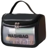 Косметичка Ecarla Washbag KS46CZ черная с ручкой 22х12х18 см — фото 1