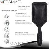 Плоская щётка для распутывания волос Framar Paddle Detangling Brush Black To The Future — фото 5