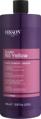 Шампунь Dikson Super No-Yellow против жёлтого оттенка, с аминокислотами и рисом, 1000 мл