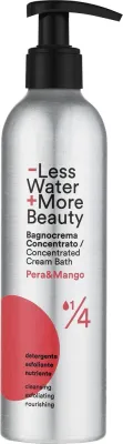 Sapone Di Un Tempo Less Water More Beauty крем для ванны и душа 3в1 концентрированный питательный 250 мл, Cream Bath 3in1 Detergent Nourishing Exfoliating, крем-гель с отшелушивающим эффектом