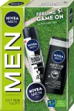 Мужской набор NIVEA MEN Feeling Game On гель для душа 3в1 с углем антиперспирант и крем для тела 250+150+30 мл — фото 1