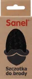 Щётка для бороды Sanel Beard Brush чёрная, из лакированного бука, с двойным ворсом — фото 2
