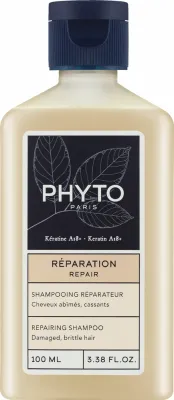 Восстанавливающий шампунь Phyto Keratin A18+ для повреждённых и ломких волос, без сульфатов, 100 мл