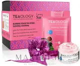 Набор Teaology Blue Tea Peach Tea маска для лица 21 мл увлажняющий крем 50 мл и аксессуар — фото 1