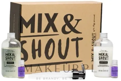 Набор для волос Mix & Shout Balancing Routine шампунь кондиционер и ампулы-бустер для всех типов волос 250+250 мл+2x5 мл