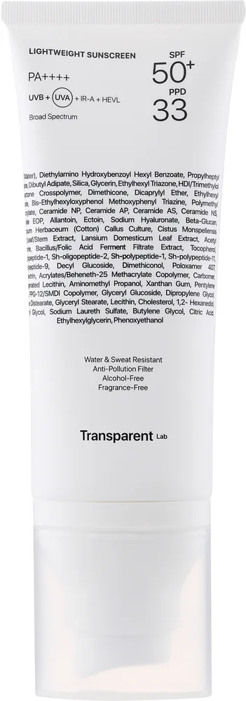 Крем для лица Transparent Lab Lightweight солнцезащитный SPF 50+ 100 мл