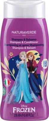 Шампунь и кондиционер для детей Naturaverde Kids Frozen Shampoo and Conditioner с героями Disney Frozen II, 250 мл