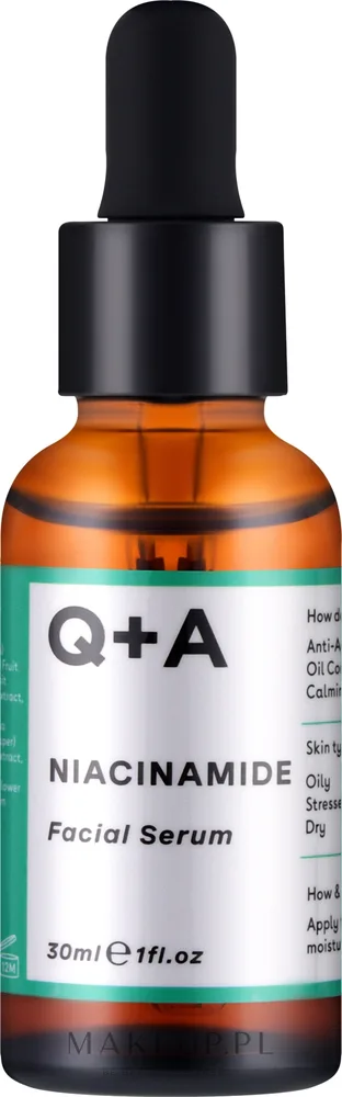 Сыворотка для лица Q+A Niacinamide с ниацинамидом, гиалуроновой кислотой и фруктовыми экстрактами, 30 мл