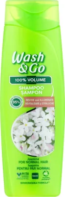 Шампунь Wash&Go с экстрактом жасмина для нормальных волос, увлажняющий, 360 мл