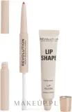 Набор для губ Makeup Revolution Lip Shape Rose Pink карандаш фиксатор цвета и блеск оттенок розовый 0.2 г+1.5+9 мл — фото 2