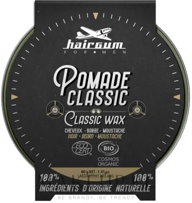 Воск для укладки волос, бороды и усов Hairgum For Men Classic Wax классический, «три в одном», 80 г