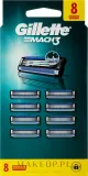 Сменные кассеты для бритвы Gillette Mach3, три лезвия из нержавеющей стали, 8 шт — фото 1
