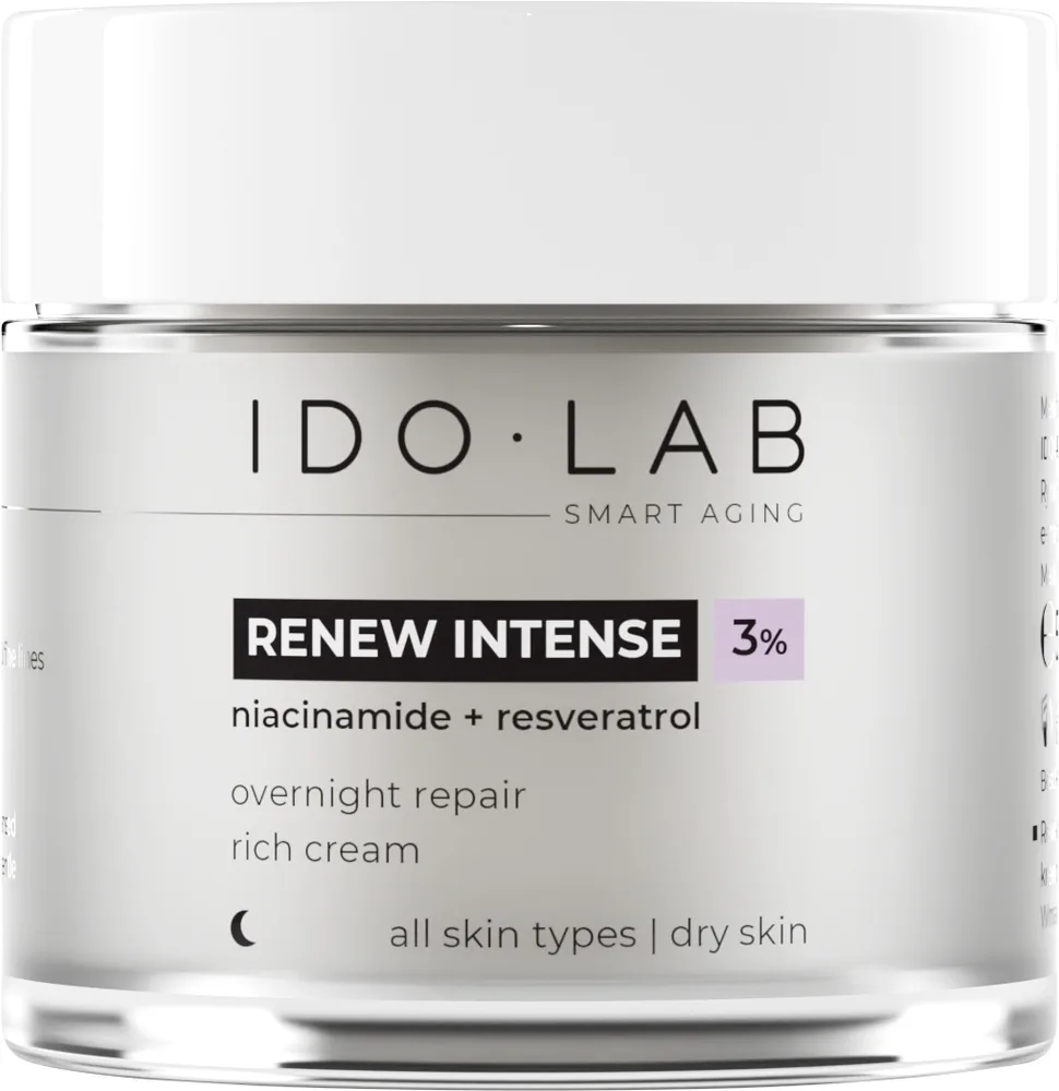 Ночной крем для лица Idolab Renew Intense против морщин 50 мл