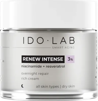 Ночной крем для лица Idolab Renew Intense против морщин 50 мл