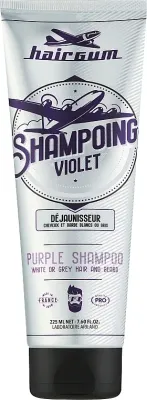 Фиолетовый шампунь Hairgum Purple против жёлтых тонов для волос и бороды, с кератином, 900 мл