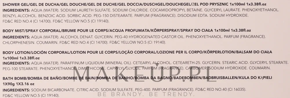 Набор для тела IDC Institute Scented Bath Bronze гель спрей лосьон и бомбочка для ванны 100 мл+90 г