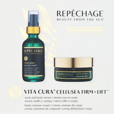 Набор для тела Repechage Vita Cura CelluSea сыворотка и крем-контур с кофеином и ламинарией 60+50 мл