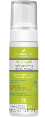 Floslek Anti Acne 24H System энзимная очищающая пенка с папаином для жирной кожи 150 мл