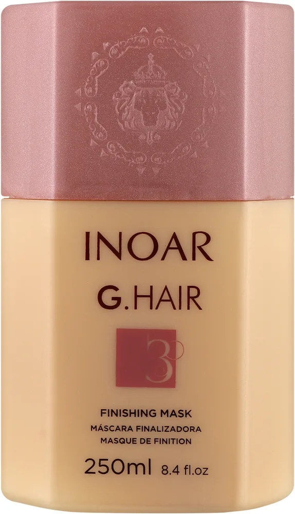 Финишная маска для волос Inoar G-Hair разглаживание, глицерин, полимеры, запечатывание кутикулы, 250 мл