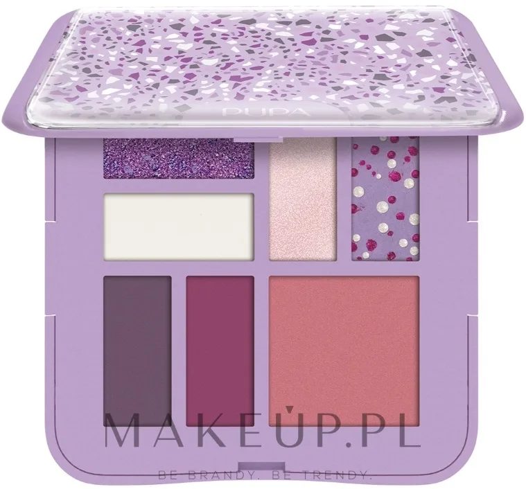Палетка для макияжа глаз и лица Pupa Palette S Stoneland, оттенок Cyclamen
