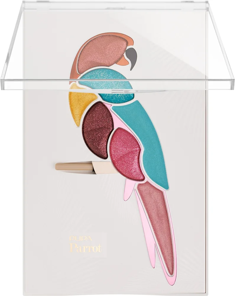 Палетка теней для век Pupa Parrot с аппликатором, оттенок Bahia