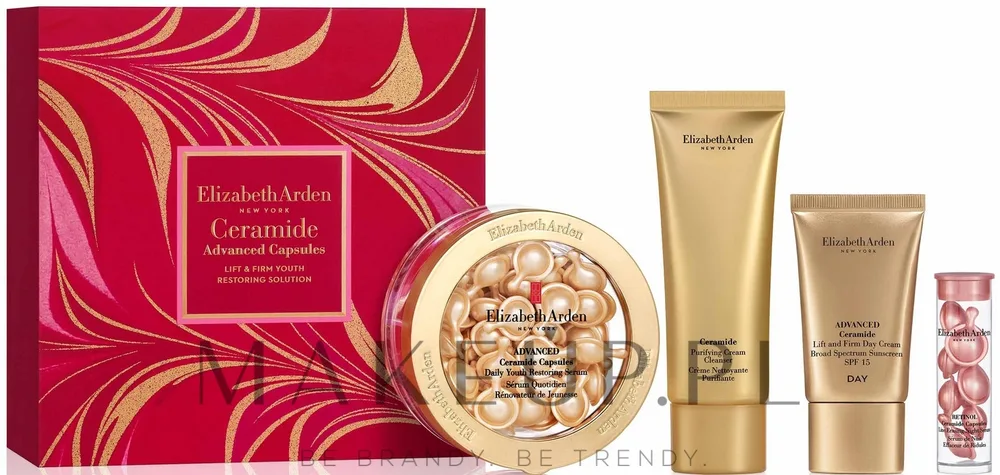 Набор Elizabeth Arden Youth Restoring капсулы 60 шт ночные капсулы 7 шт дневной крем 15 мл и очищающее средство 50 мл
