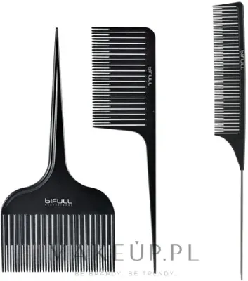 Набор профессиональных расчесок Bifull Professional Set Of Combs For Balayages 3 шт разных размеров