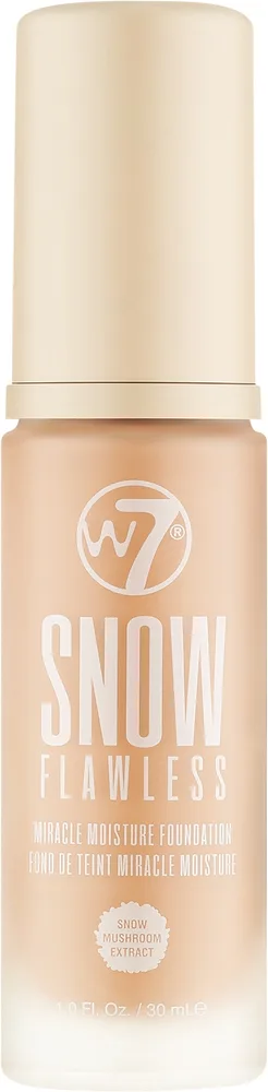 Тональный крем W7 Snow Flawless Miracle Moisture Foundation увлажняющий, 30 мл, оттенок Early Tan