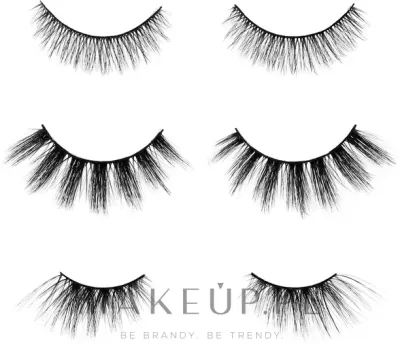 Набор накладных ресниц W7 Out On The... Lash Edit 3-Piece Lash Set, полной длины и 3/4, с клеем, 6 шт