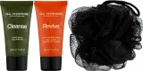 Мужской набор Grace Cole GC Homme гель для душа шампунь для волос и бороды и губка 2x50 мл — фото 2