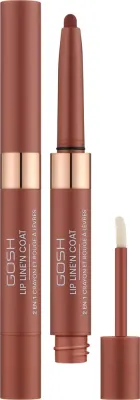 Gosh Copenhagen Kredka do ust 2w1 - Помада-карандаш для губ Gosh Lip Line'n Coat 2 в 1