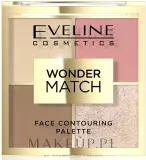 Палетка для контуринга лица Eveline Cosmetics Wonder Match Face Contouring Palette, оттенок 02 — фото 1