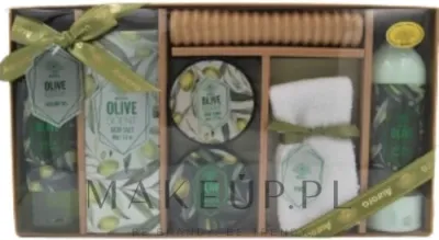 Набор Aurora Olive Garden гель для душа соль для ванны масло для тела скраб лосьон массажер и другое средство 7 предметов