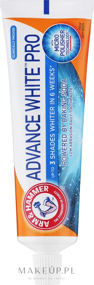 Arm & Hammer Arm & Hammer Advanced White Pro Toothpaste - Зубная паста отбеливающая Arm Hammer Advanced White Pro Toothpaste с пищевой содой, мятный вкус, 75 мл