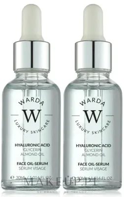 Набор масел-сывороток для лица Warda Hyaluronic Acid Hydration Boost Oil-Serum 2 x 30 мл