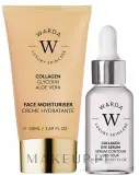 Набор для лица Warda Collagen крем и сыворотка для век с коллагеном алоэ и миндалем 50+15 мл — фото 1