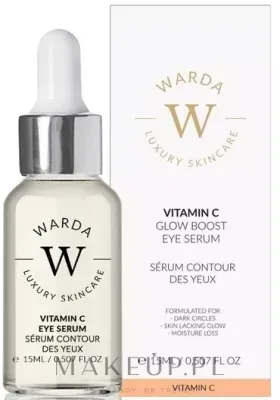 Warda Vitamin C Skin Glow Boost сыворотка для кожи вокруг глаз с гиалуроновой кислотой, гранатом и миндальным маслом 15 мл