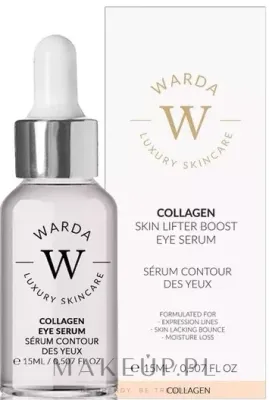 Сыворотка для области вокруг глаз Warda Skin Lifter Boost Collagen с коллагеном экстрактом граната и ячменя для зрелой кожи 15 мл