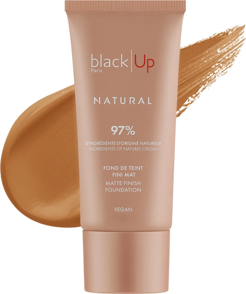 Тональная основа Black Up Natural Matte Finish Foundation матирующая натуральная, 30 мл, оттенок 03