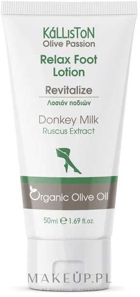Бальзам для ног Kalliston Relax Foot Lotion с ослиным молоком, с охлаждающим эффектом, 150 мл