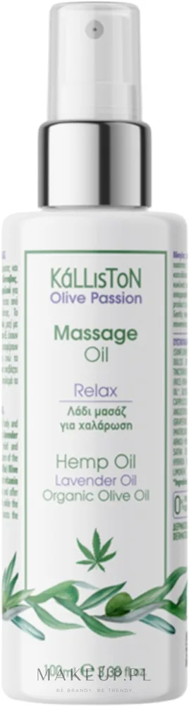 Расслабляющее масло для массажа тела Kalliston Massage Oil Relax с лавандой
