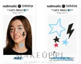 Набор для временных татуировок Nailmatic Tattoopen Duo Set Rock, два маркера по 2,5 г и четыре карточки с рисунками — фото 3