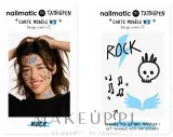 Набор для временных татуировок Nailmatic Tattoopen Duo Set Rock, два маркера по 2,5 г и четыре карточки с рисунками — фото 4