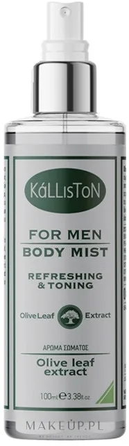 Освежающий спрей для тела Kalliston For Men Refreshing & Toning Body Mist