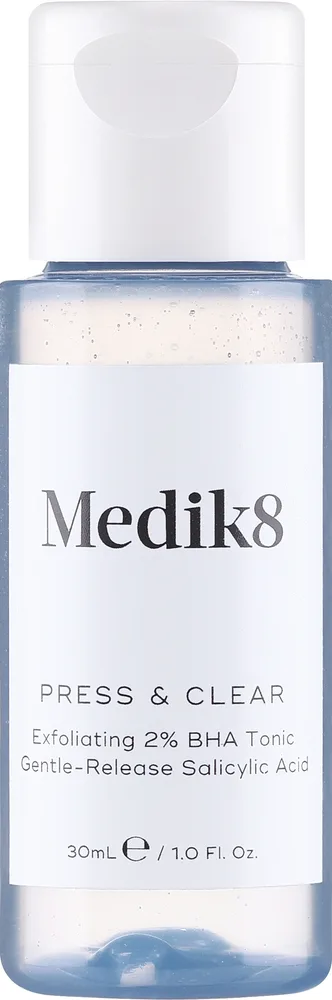 Отшелушивающий тоник Medik8 Press & Clear с инкапсулированной 2% BHA-кислотой
