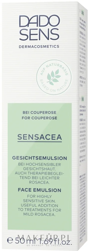 Эмульсия для лица Dado Sens Sensacea Face Emulsion успокаивающая, для сверхчувствительной кожи, 50 мл