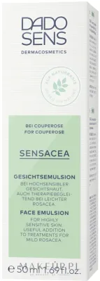 Эмульсия для лица Dado Sens Sensacea Face Emulsion успокаивающая, для сверхчувствительной кожи, 50 мл