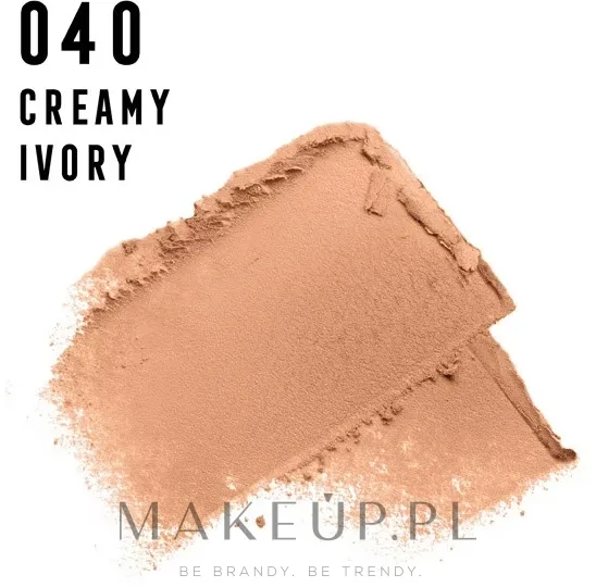 Пудра компактная Max Factor Facefinity Compact Foundation SPF 20 Refillable матирующая, с зеркальцем и спонжем, 10 г, оттенок 040 - Creamy Ivory