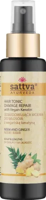 Тоник для волос и кожи головы Sattva Neem And Ginger Hair Tonic, ним и имбирь, спрей, 100 мл